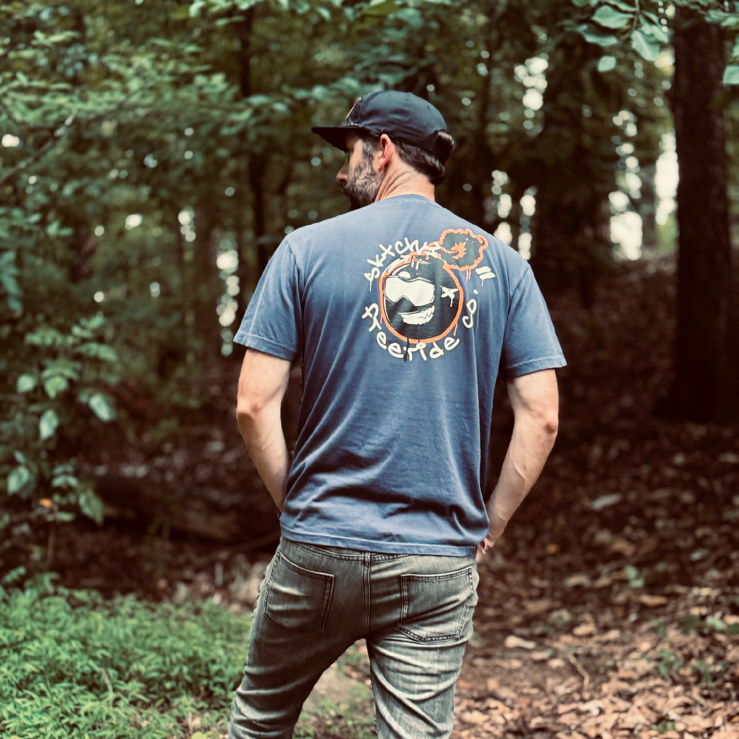 Hill Bombin' Washed Out Organic Cotton Tee